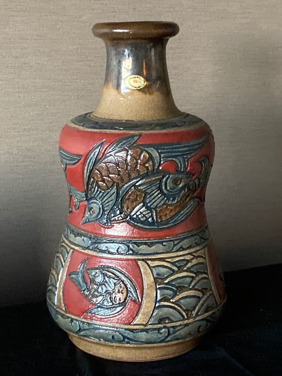 橋川清正・嘉瓶/36cm・やちむん・壺屋・琉球-