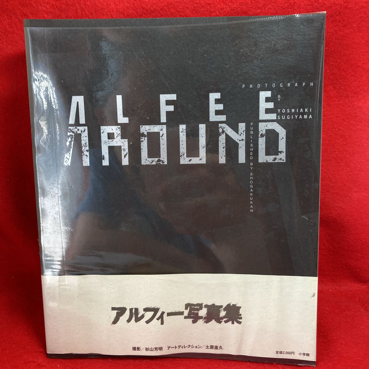 ▼ALFEE AROUND アルフィー 写真集 アラウンド 高見沢俊彦 坂崎幸之助 桜井賢 PHOTOGRAPH 杉山芳明 小学館 1986 アルフィーだらけの写真集_帯に折れ　クリアカバーに小さい破れ