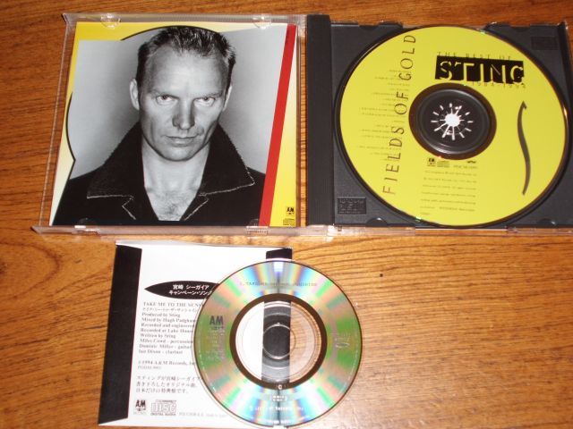 〇 CD STING BEST / FIELDS OF GOLD 1984-1994 CDシングル付 / フィールズ・オブ・ゴールド スティング 付属品欠落なし