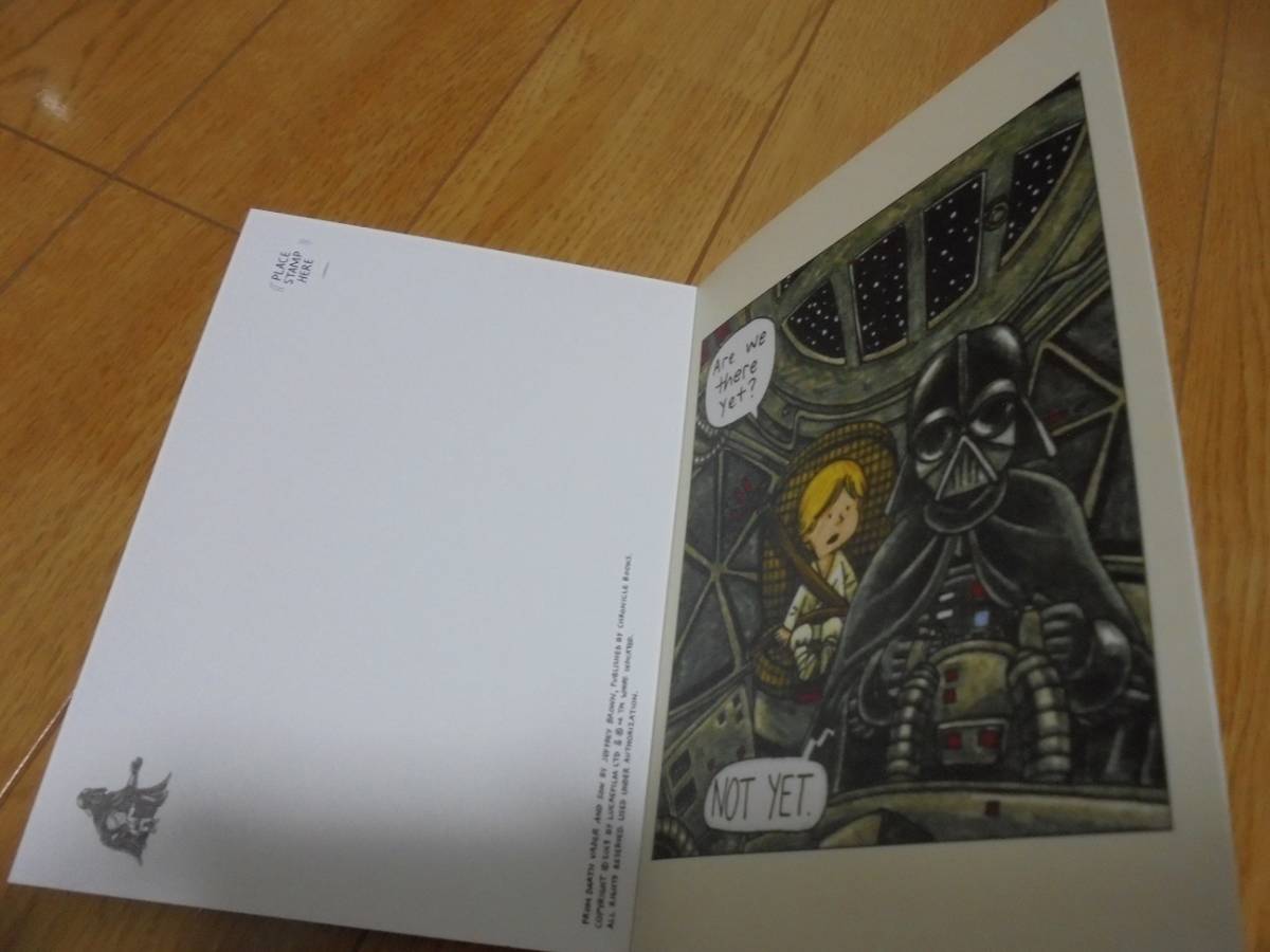  симпатичный! Звездные войны. книга с картинками. подобный открытка комплект ( не использовался )
