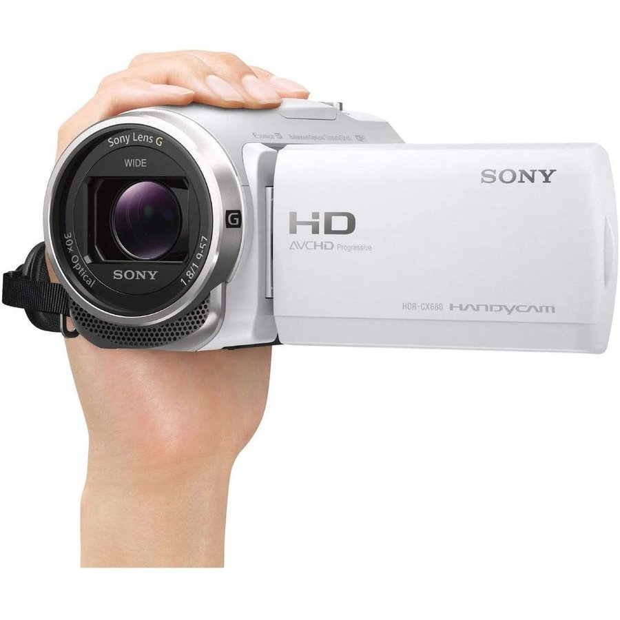  Sony SONY HDR-CX680 W белый цифровая видео камера оптика 30 раз встроенный память 64GB Handycam б/у 