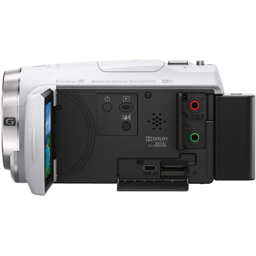 ソニー SONY HDR-CX680 W ホワイト デジタルビデオカメラ 光学30倍 内蔵メモリー64GB ハンディカム