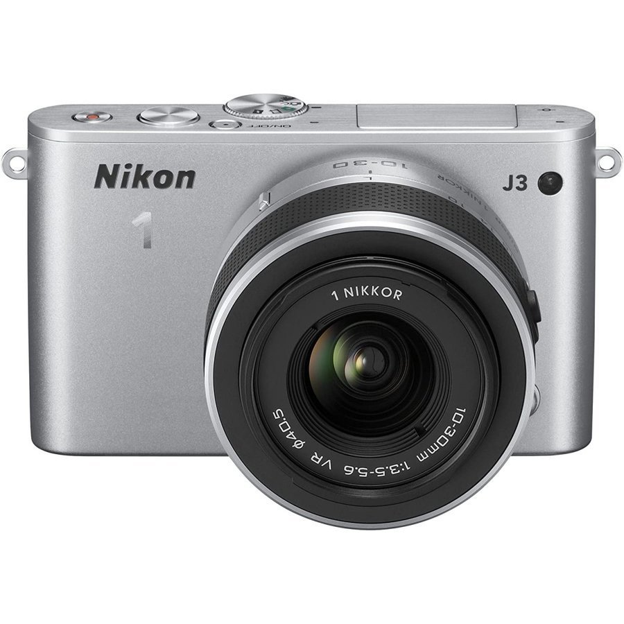 ニコン Nikon 1 J3 レンズキット シルバー ミラーレス カメラ レンズ 中古_画像2