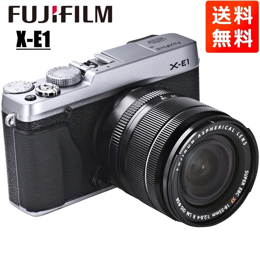  Fuji Film FUJIFILM X-E1 18-55mm линзы комплект серебряный беззеркальный однообъективный камера б/у 