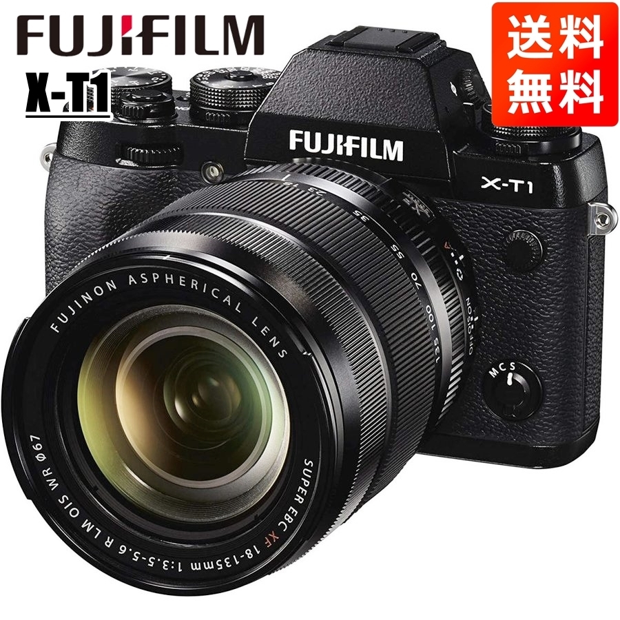 富士フイルム FUJIFILM X-T1 18-135mm 高倍率 レンズキット ブラック ミラーレス一眼 カメラ 中古