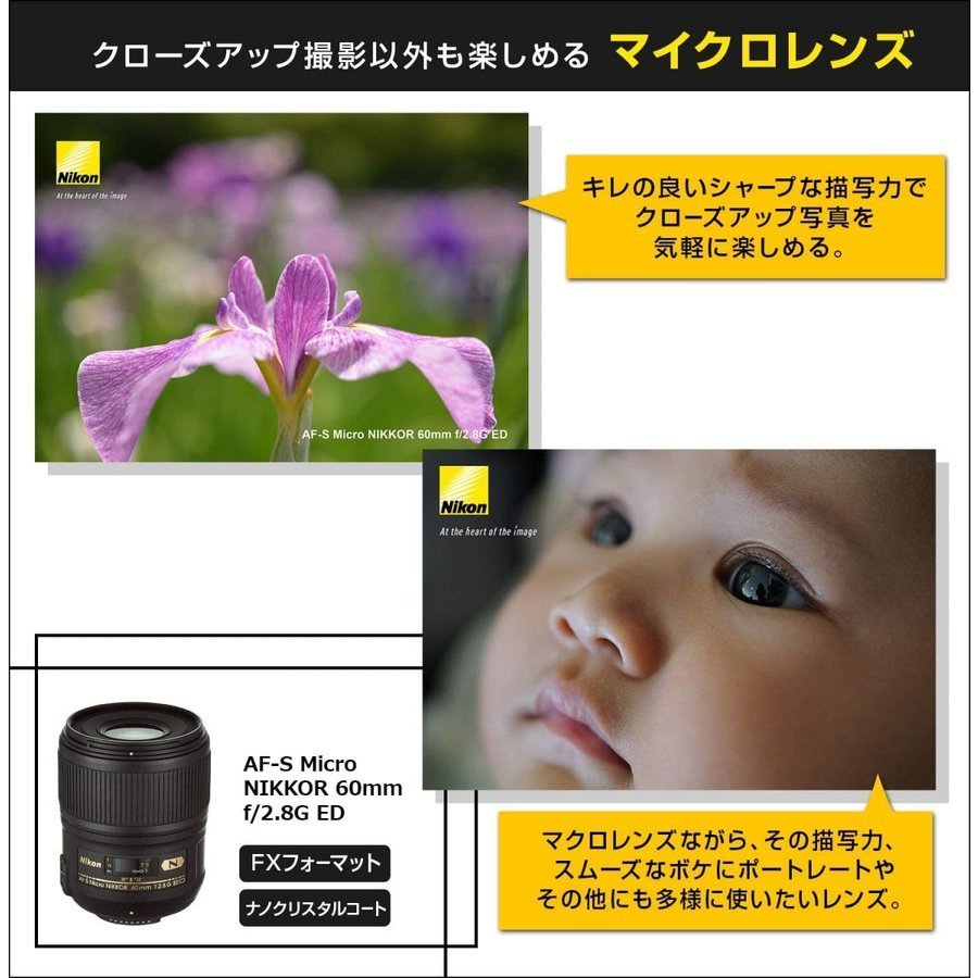 ポケットいっぱい Nikon 単焦点マイクロレンズ AF-S Micro 60mm f/2.8G