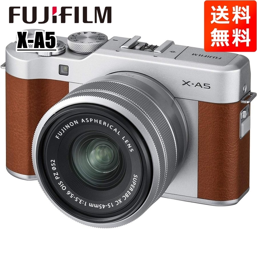 富士フイルム FUJIFILM X-A5 15-45mm レンズキット ブラウン ミラーレス一眼 カメラ 中古