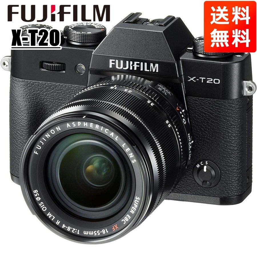 富士フイルム FUJIFILM X-T20 18-55mm レンズキット ブラック ミラーレス一眼 カメラ 中古