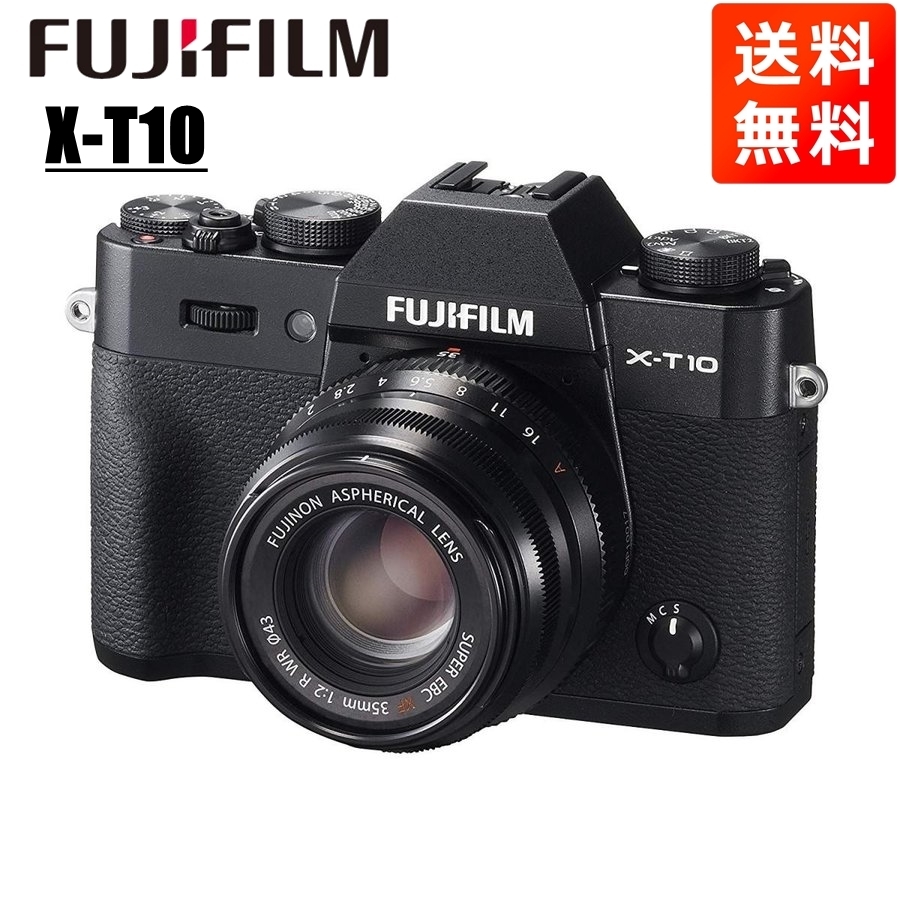 富士フイルム FUJIFILM X-T10 35mm 単焦点 レンズキット ブラック ミラーレス一眼 カメラ 中古