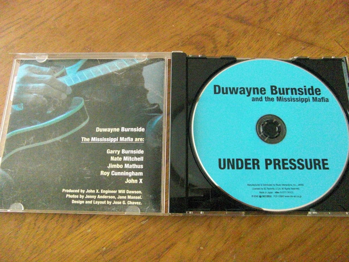 Duwayne Burnside and The Mississippi Mafla/UNDER PRESSURE 国内盤の画像3