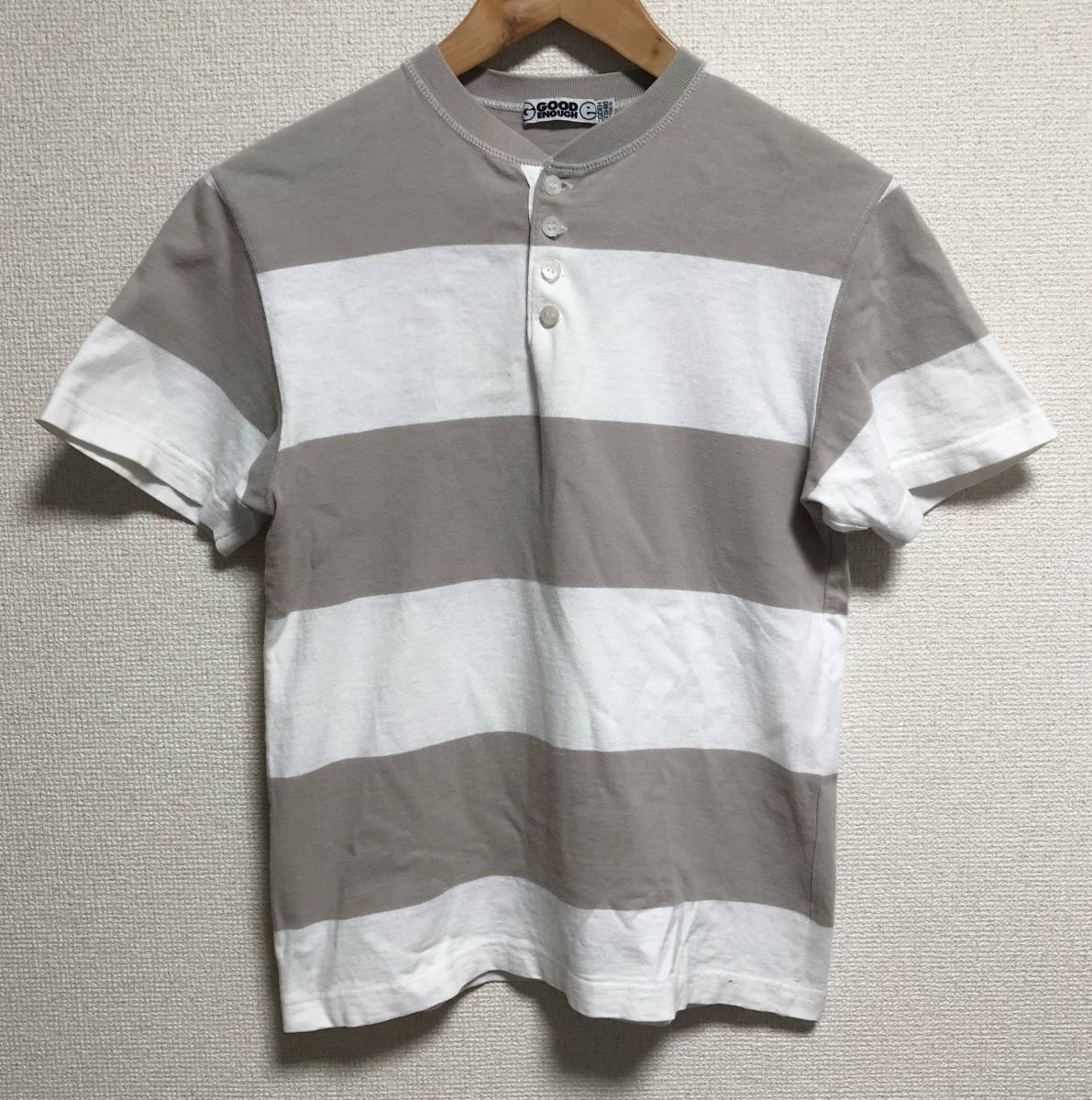 美品 初期 GOODENOUGH 背ロゴ ボーダーTシャツ... - ヤフオク!