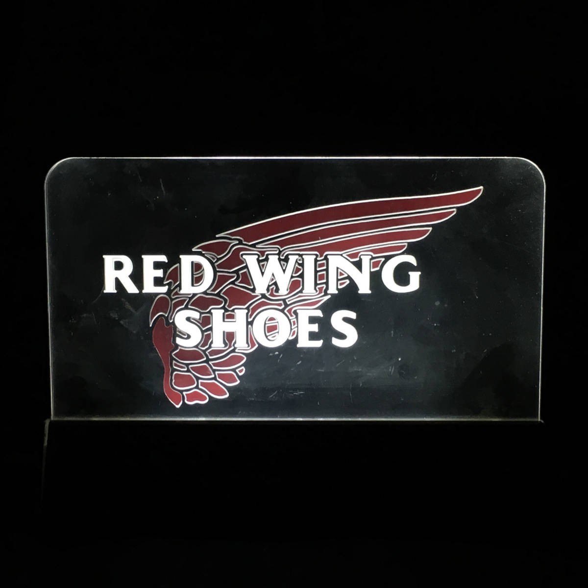 RED WING レッドウイング 販促 看板 ライト ロゴ 通電確認済み
