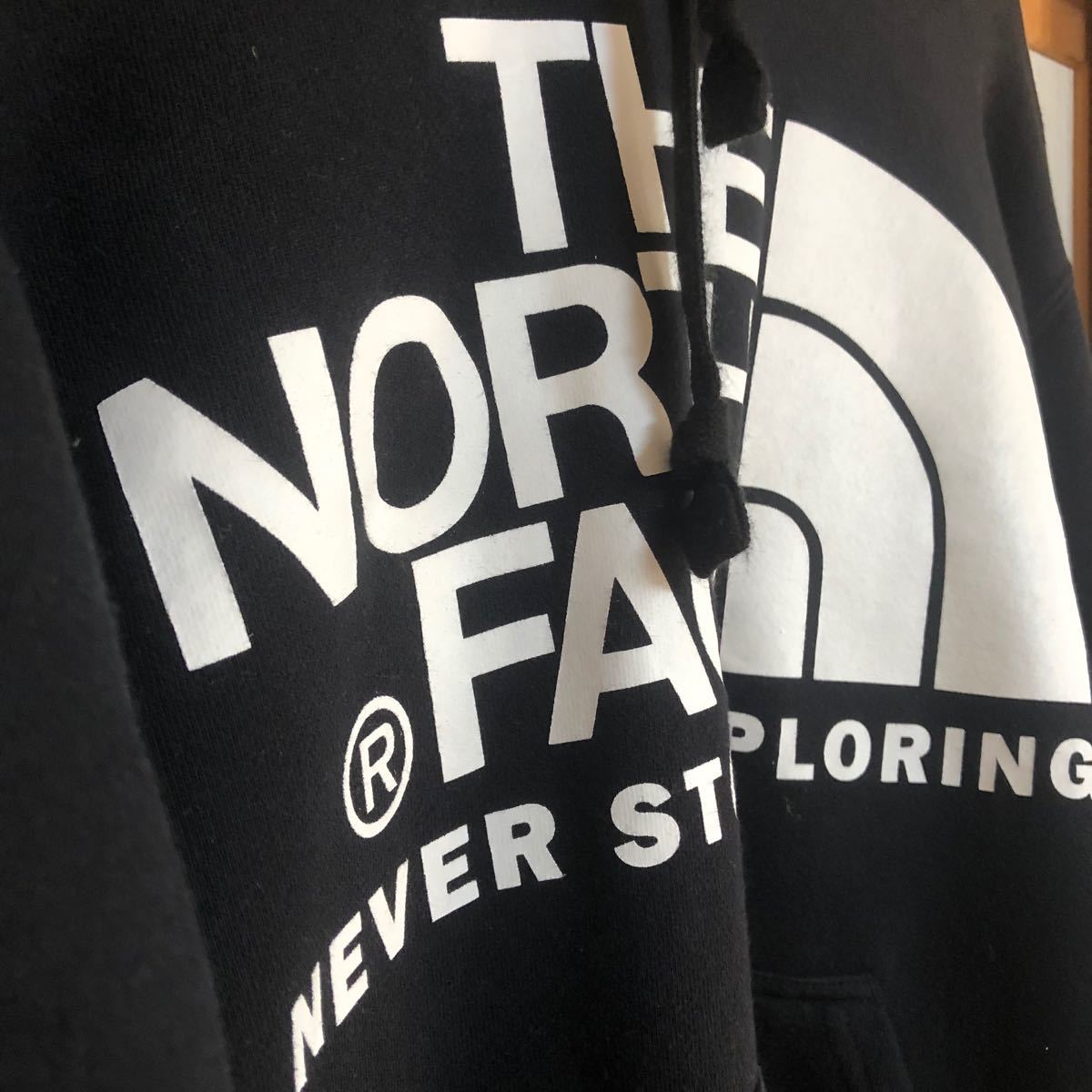 THE NORTH FACE ノースフェイス  ビッグロゴ　パーカー　黒　M