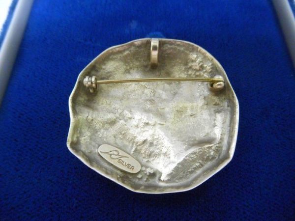 ブローチ ペンダントトップ 彫刻家 能島征二 SILVER刻印 4