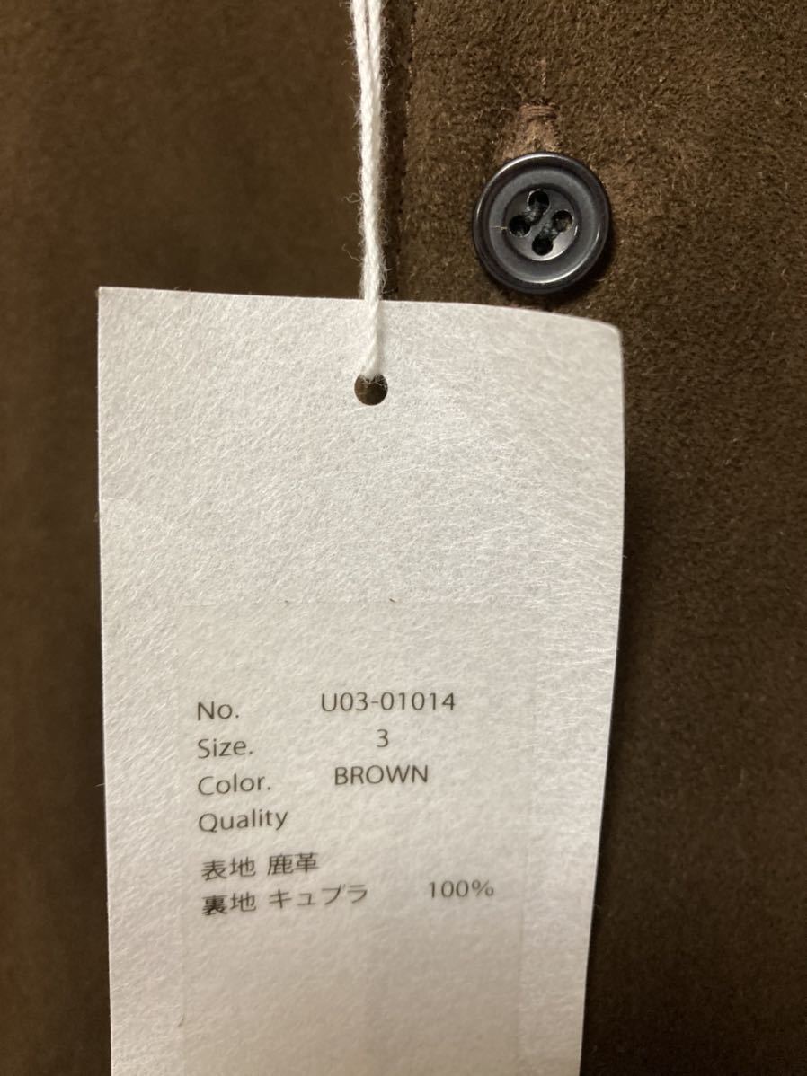 新品未使用【COMOLI / コモリ】SUEDE SHIRT size3 スエードシャツ 21aw 長谷川昭雄 ah レショップ レザー 即日配送 comoli 21aw スウェードレザーシャツ SIZE3 レザージャケット