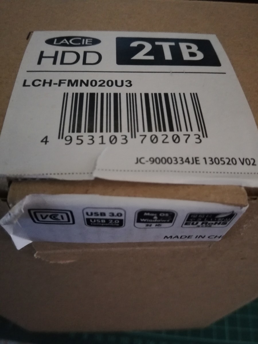 LaCie 外付けHDD USB3.0 2TB