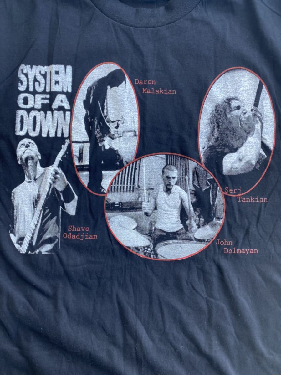 希少　SYSTEM OF A DOWN Tシャツ　ブラック　サイズXL システムオブアダウン　バンドTシャツ　ロックバンドTシャツ　USA製　_画像3