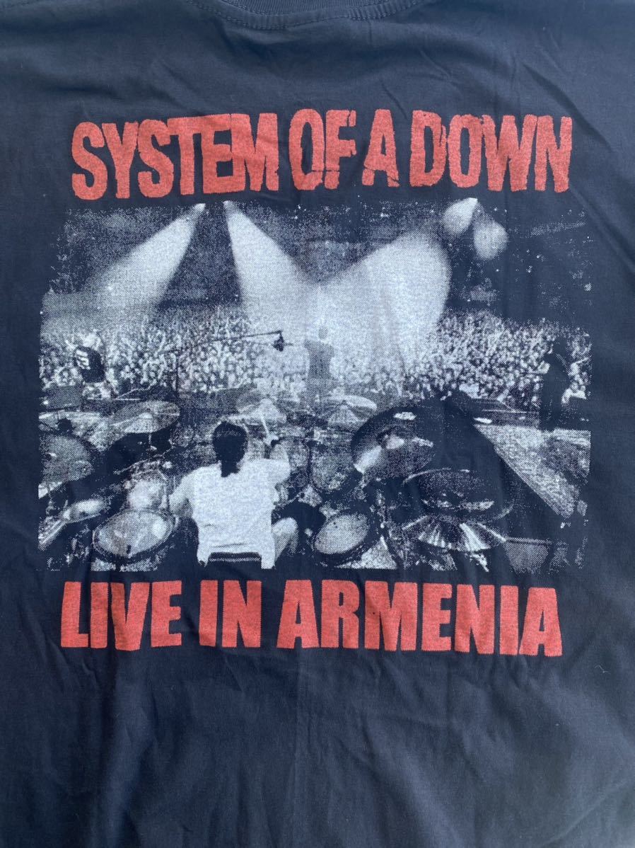 希少　SYSTEM OF A DOWN Tシャツ　ブラック　サイズXL システムオブアダウン　バンドTシャツ　ロックバンドTシャツ　USA製　_画像4