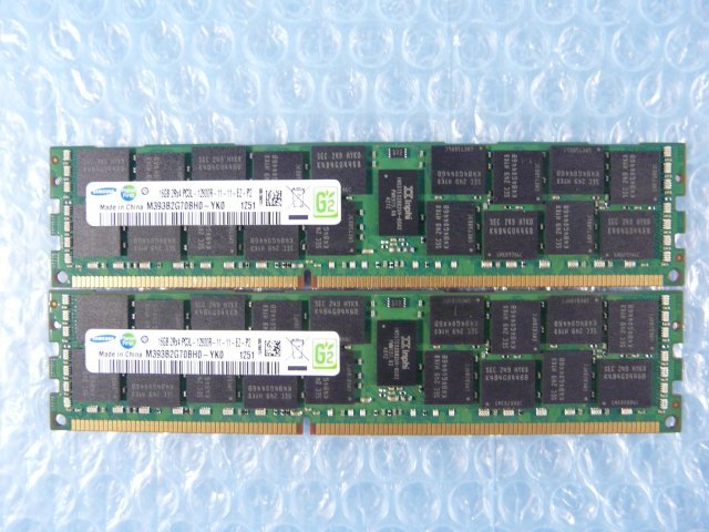 年末のプロモーション Registered PC3L-12800R DDR3-1600 計32GB 2枚