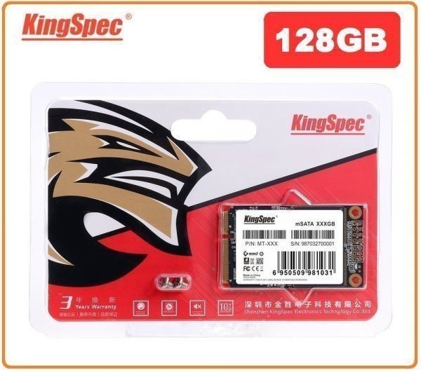 MT-128 128GB mSATA 値!!安心の国内対応★KingSpec SSD 内蔵型 3D 高速 デスクトップPC 3D NAND TLC ノートパソコン_画像1