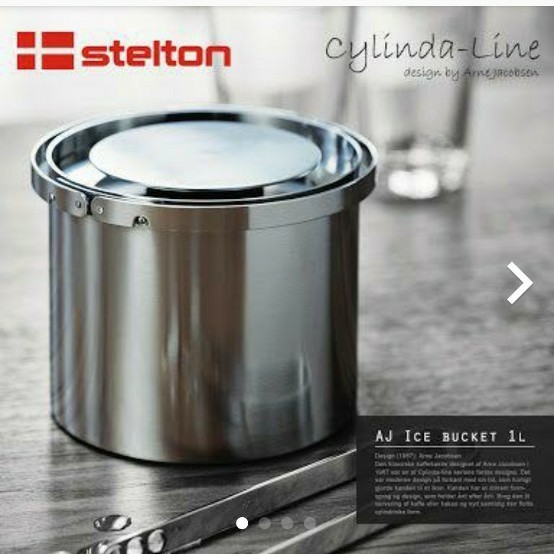 ステルトン アイスペール デンマーク製 シリンダライン ステンレス