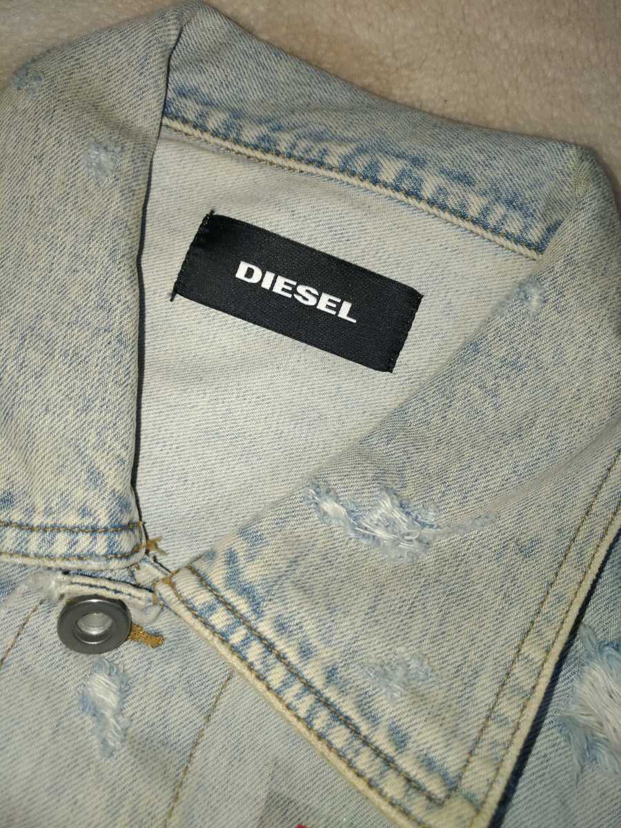 DIESEL ディーゼル ダメージ加工 デニム ジャケット ジージャン Gジャン ビンテージ加工 ルーマニア製 メンズ S_画像4