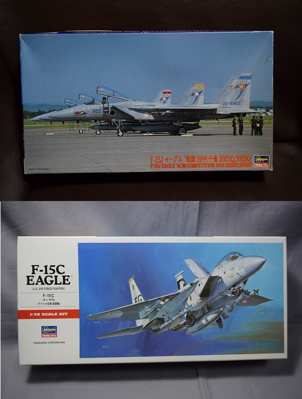 ■限定2機set　1/72ハセガワ 三菱F-15Jイーグル「戦競1998千歳」+F15C【検】202 305SQ 航空自衛隊記念塗装 JASDF _画像1