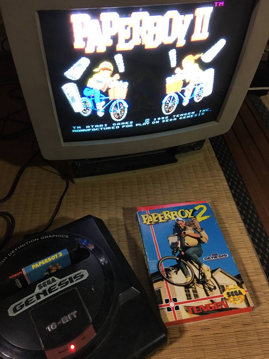 ジャンク品SEGAジェネシスPaperboy 2 II