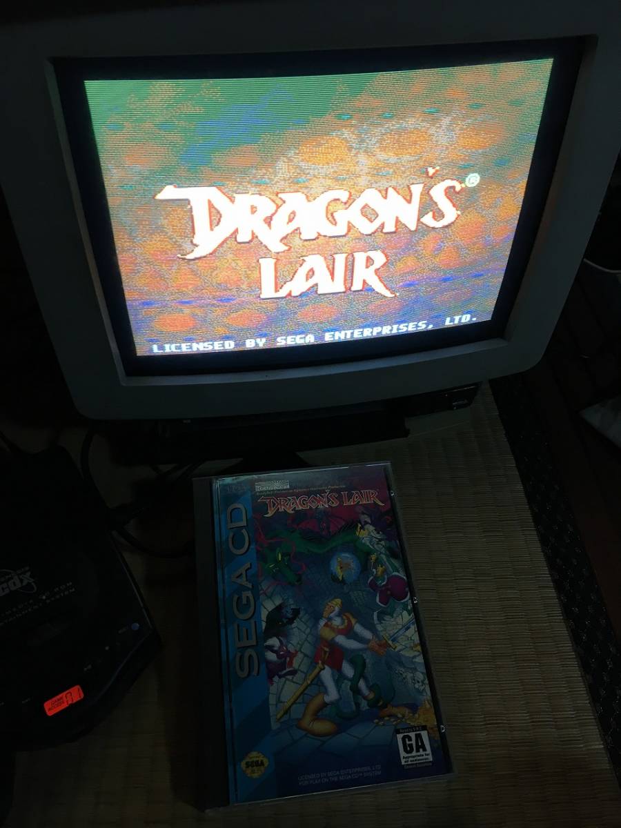 ジャンク品/海外/北米/セガCD Dragon's Lairドラゴンズレア
