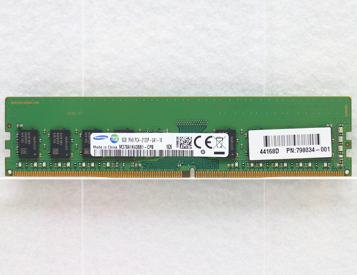 SAMSUNG デスクトップPC用メモリー M378A1K43BB1-CPB 8GB / DDR4 PC4-17000_画像1