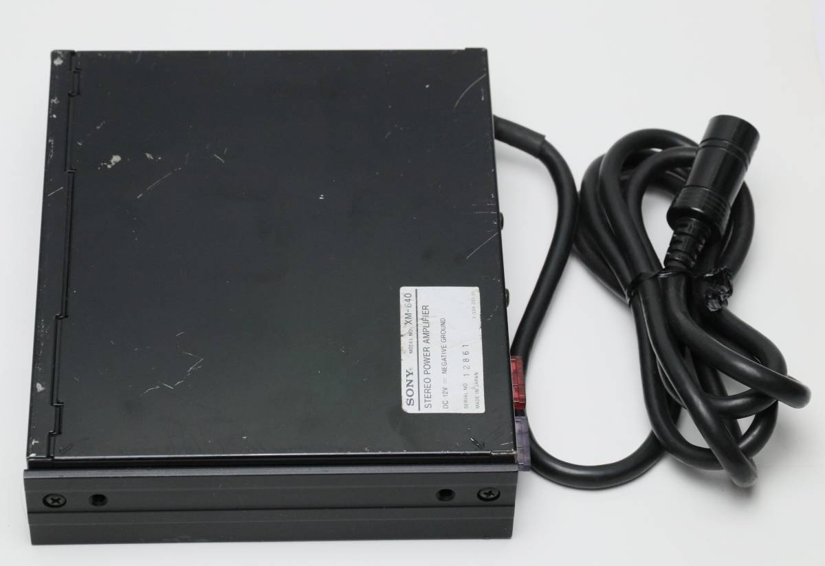 SONY XM-640 40w×2アンプ DIN端子 中古_画像3