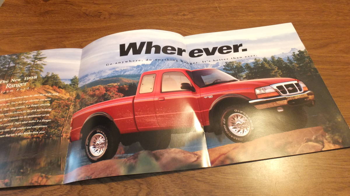 [FORD]1998 Ford Ranger грузовик America книга@ страна каталог RANGER PICK UP TRUCK тигр  gold 