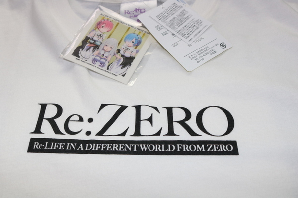 Re：ZERO Tシャツ 白 メンズL リゼロ Re：ゼロから始める異世界生活 