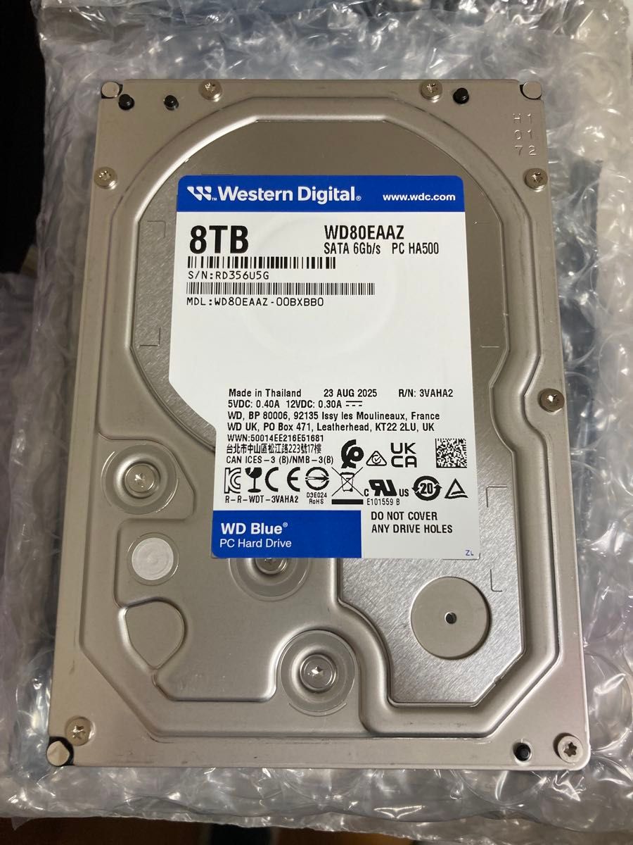 8TB】Western Digital ウェスタンデジタル WD Blue 8TB 内蔵型HDD