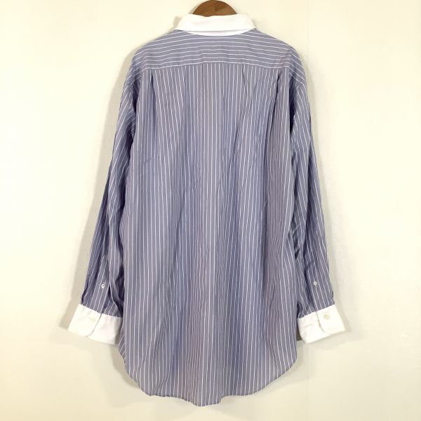 良品 Maker’s Shirt メーカズシャツ 鎌倉シャツ ストライプシャツ メンズ 45-85 ブルーストライプ_画像2