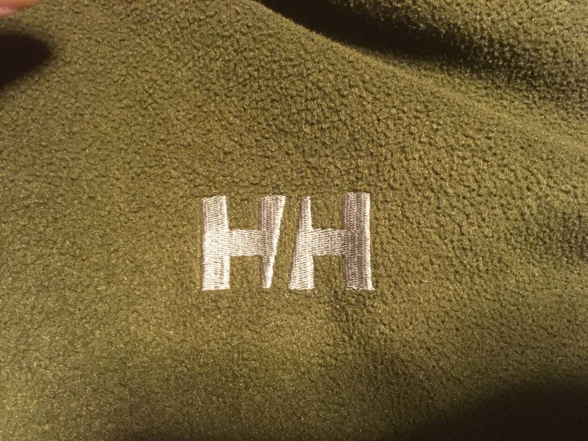 2110H/HヘリーハンセンHELLY HANSENロゴ刺繍POLARTECフリース フード パーカGOLDWINゴールドウィン登山アウトドアL_画像5
