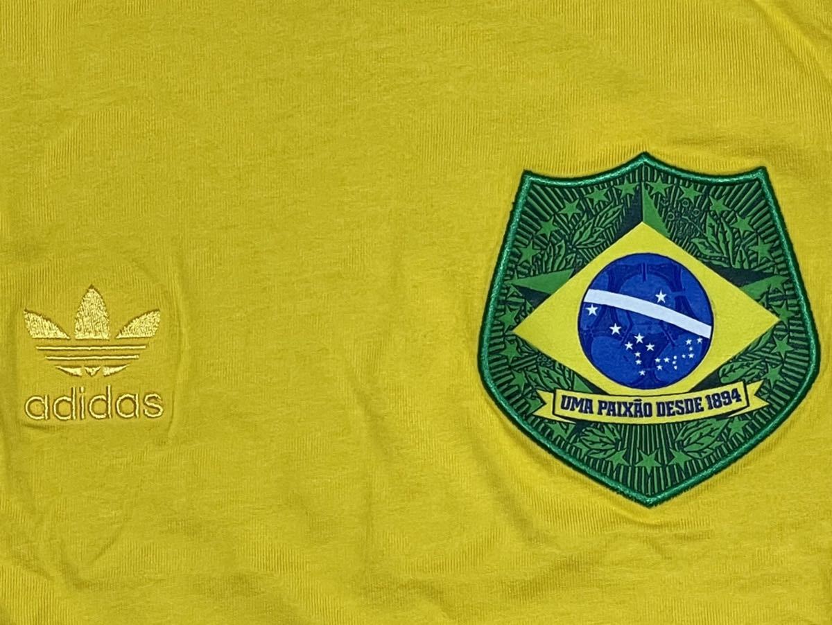 adidas・ORIGINALS ブラジル代表 トレフォイルマーク 半袖 Tシャツ・M サイズ・新品_画像3