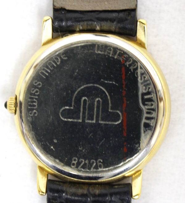 MAURICE LACROIX モーリス・ラクロア 82126 クォーツ式 腕時計 3針 デイト ウォッチ 白文字盤 ヴィンテージ 電池交換済 稼働品 211019F(NT)_画像5