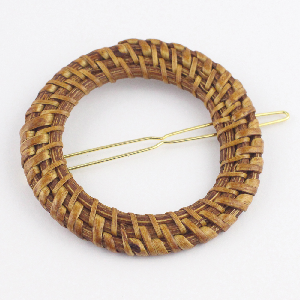  hairpin / frame pin / patch n.. wood style p48* jpy compilation tea color / hair accessory front . stop hair ornament 