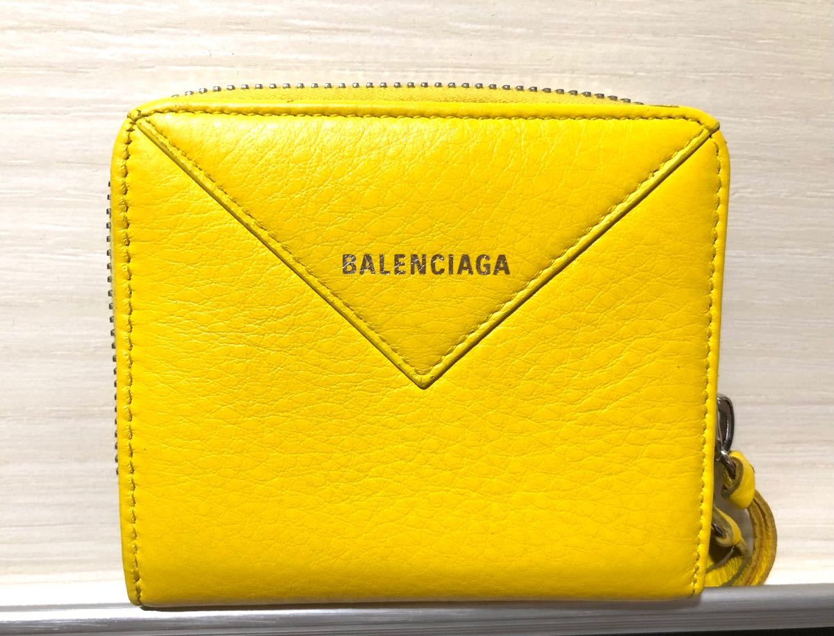 正規品 極美品 バレンシアガ 折財布 メンズ ブラック 黒 付属品付