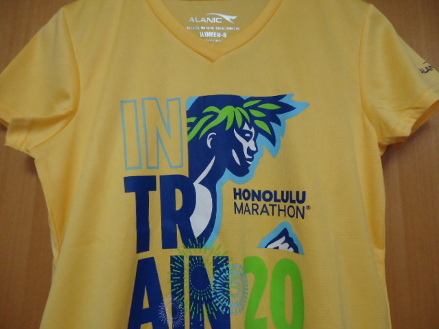 即決　ハワイ　ホノルル　マラソン2020’　Ｔシャツ　イエロー色　レディース　Ｓ_画像2