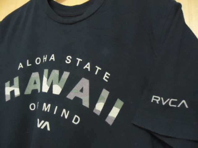 即決　ハワイ　RVCA　Ｔシャツ　黒色　Ｓ_画像2