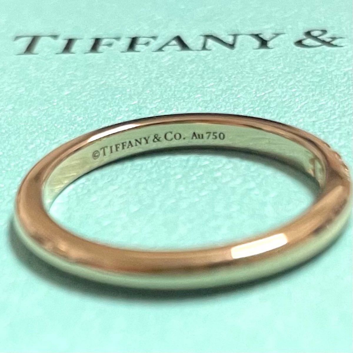 ティファニー クラシック バンドリング ダイヤモンド AU750 K18 9号　 TIFFANY&Co