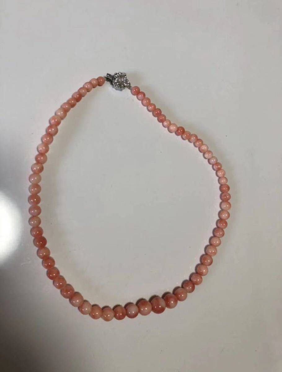  coral necklace SILVER