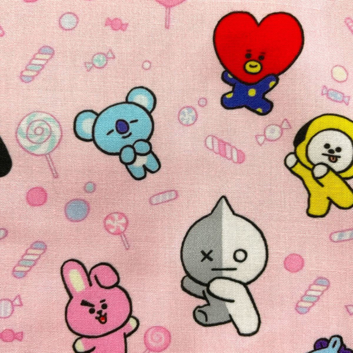 BTS BT21 TinyTAN タイニータン 生地 ハンドメイド ハギレ はぎれ 布