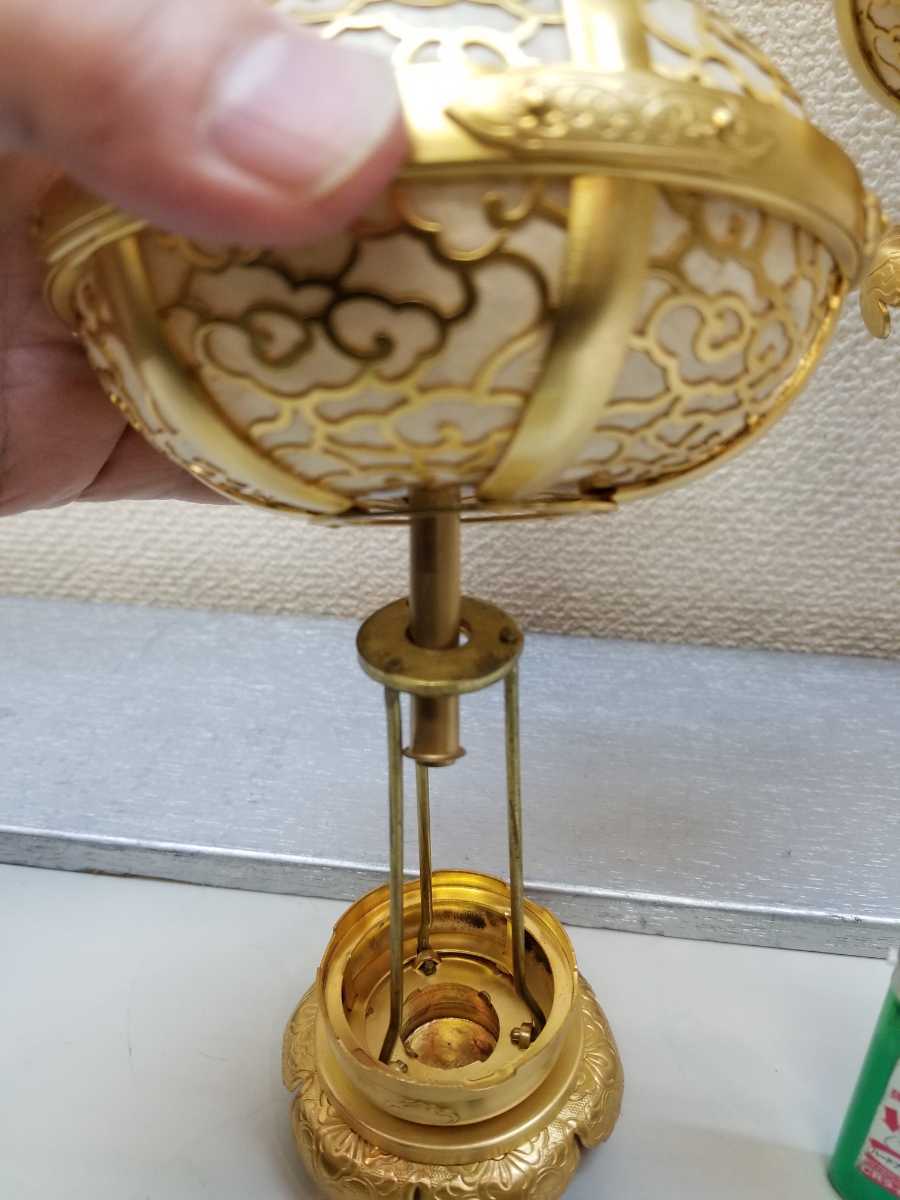 極上品 銅地 院玄灯篭 円融型 消しメッキ 大寸 一対 電装 極上品 銅地 院玄灯篭 円融型 消しメッキ 大寸 一対 電装