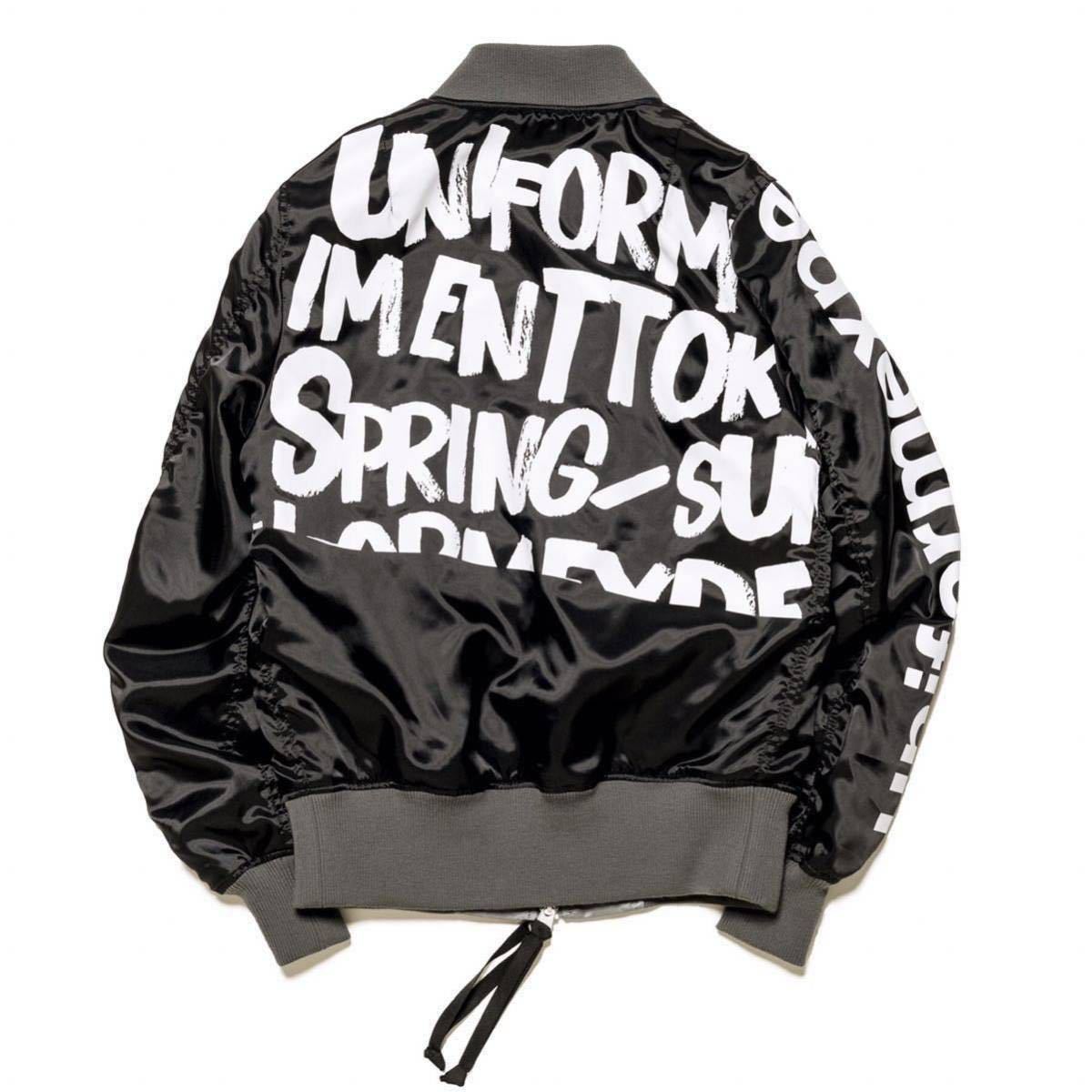 【新品タグ付き】19SS 新品 UNIFORM EXPERIMENT ユニフォームエクスペリメント SOPH ソフ GRAFFITI REVERSIBLE MA-1 ブルゾン リバーシブル_画像1