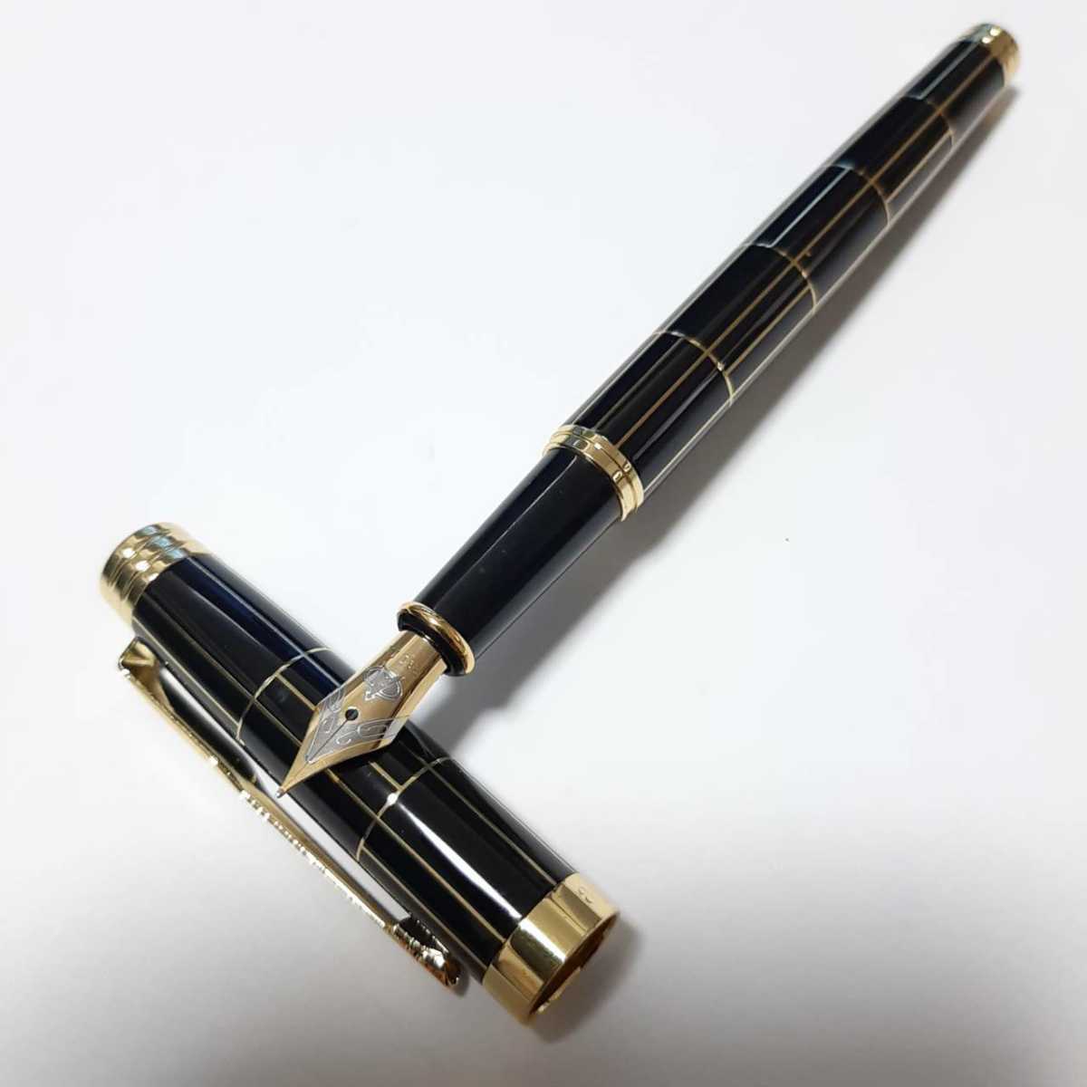  new goods ultra elegant fountain pen writing implements pen black base 12