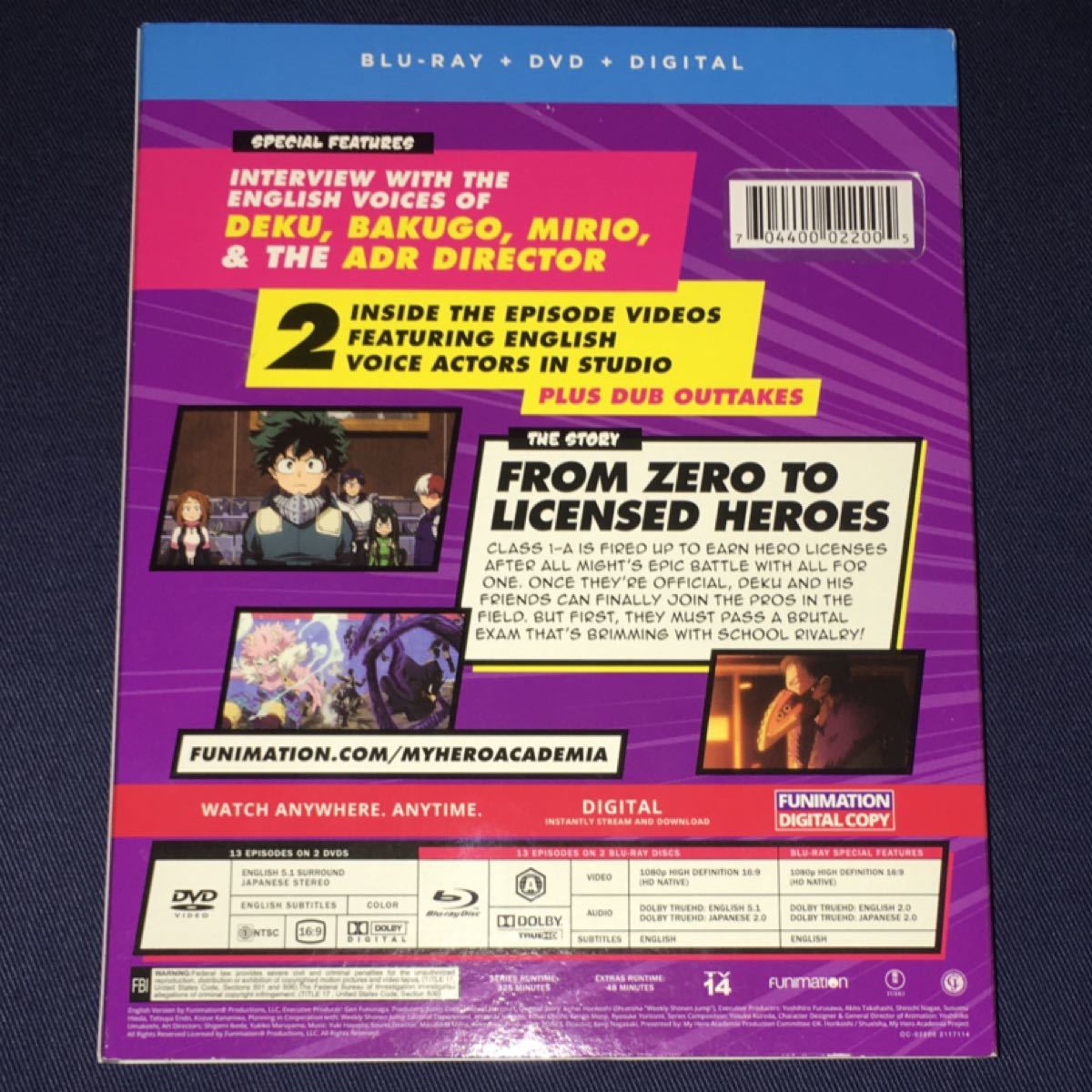  僕のヒーローアカデミア シーズン3 Blu-ray & DVD 北米版