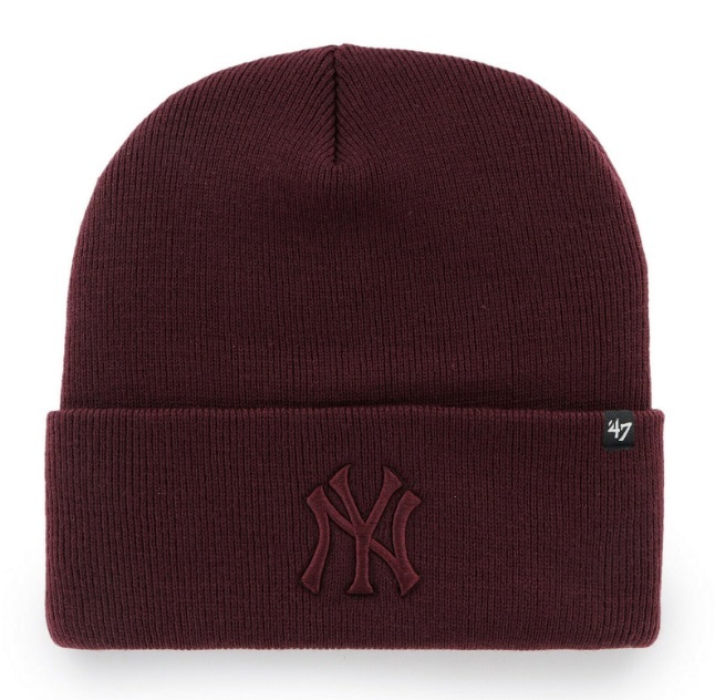 ヤンキース MLB ★ '47 Brand ニット帽 ボルドー 茶系 A